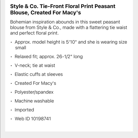 Style& Co Top - Picture 5 of 5